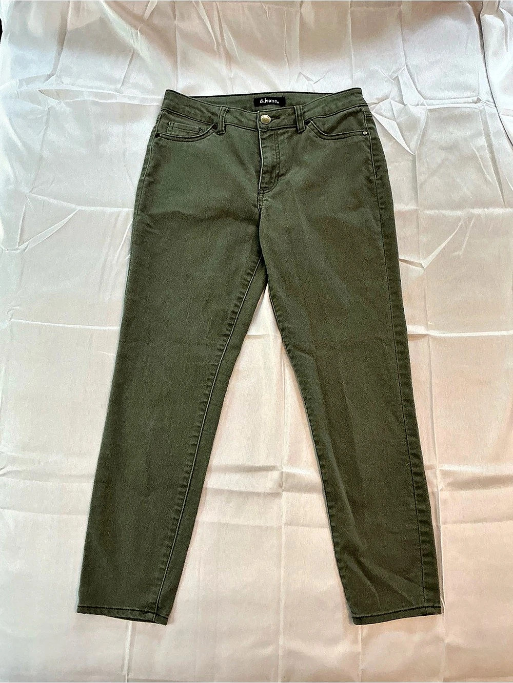 d.jeans Straight Leg Green Jeans Waist 6